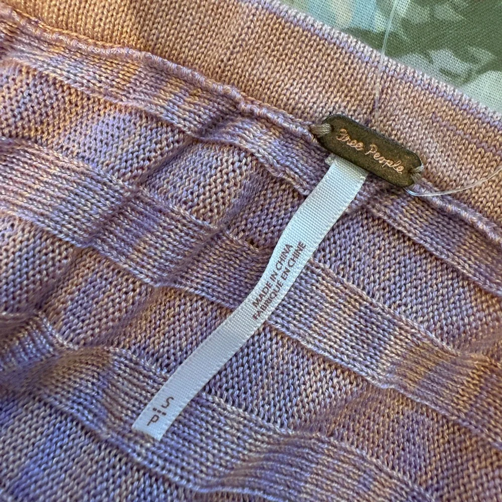 Free People Mauve Strapless Pleated Top - Picture 8 of 10